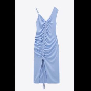 Zara ruched midi dress